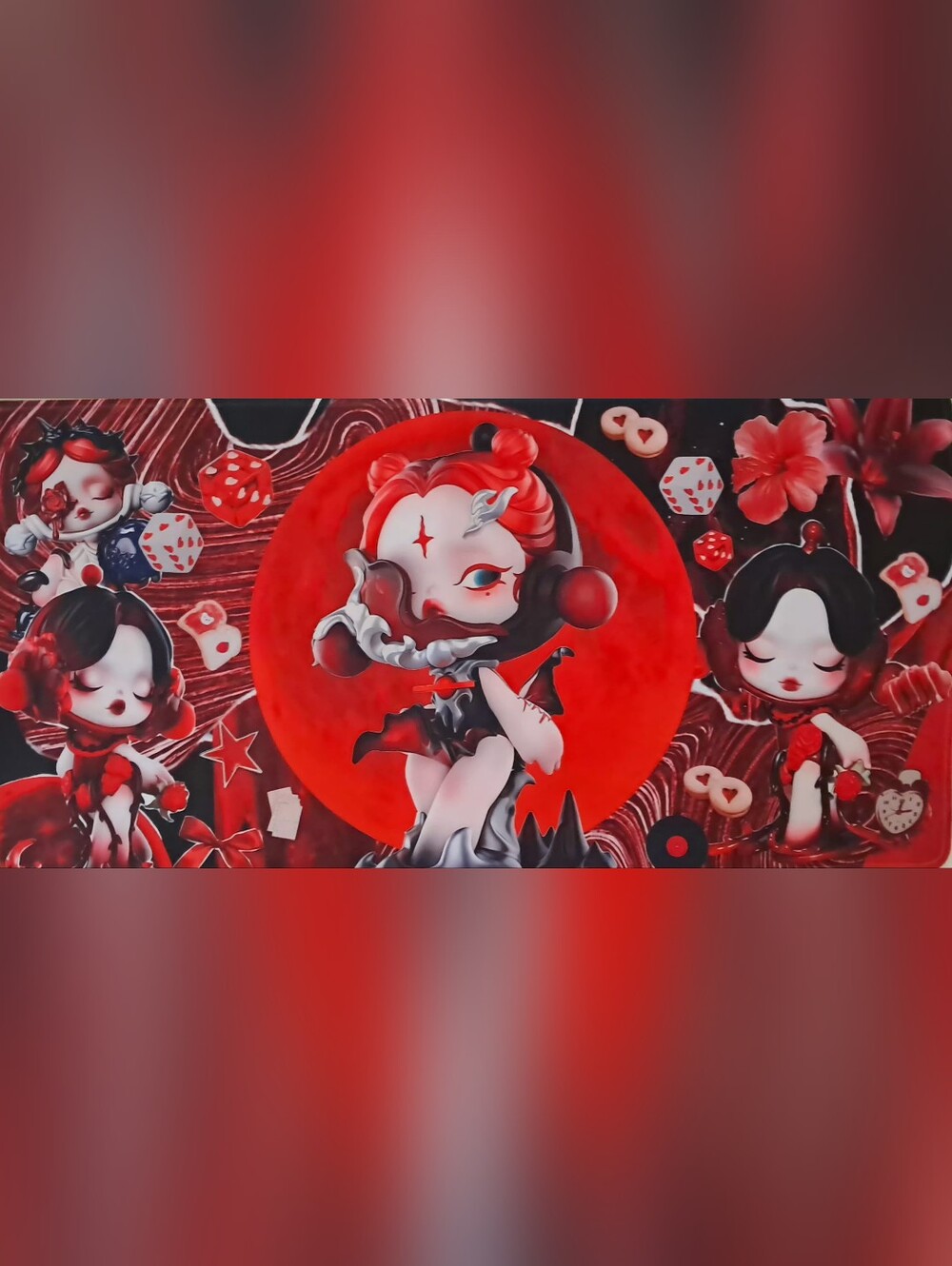 New! Skullpanda Computer Desk Mat 12"x24".